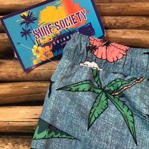 🌊Brand New. Tag on. Surf society swimtrunks 🌊